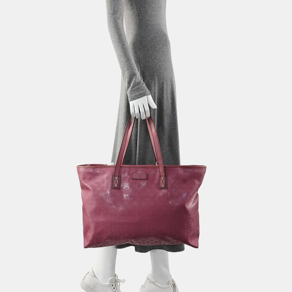 GG Imprime Monogram Coated Canvas Pink