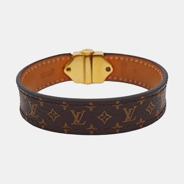 SPIRIT NANO MONOGRAM Metal Brown Bangle