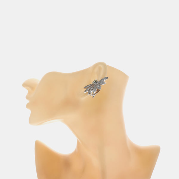 Metal Silver Clip On Earrings