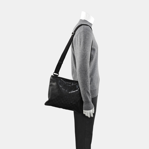 GG Imprime Monogram Coated Canvas Black