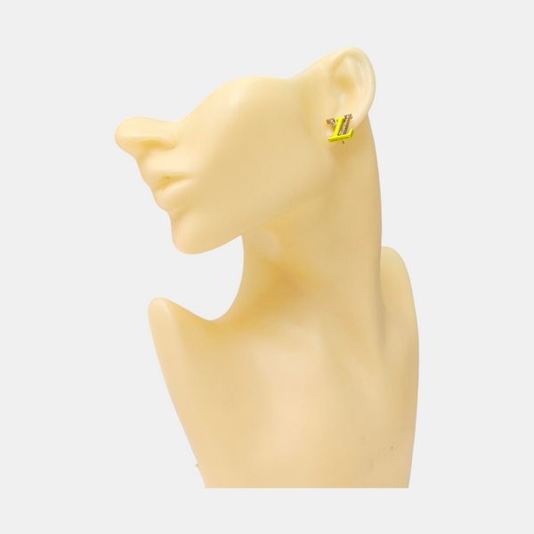 Metal Gold Stud Earrings