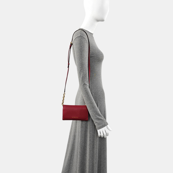 Calfskin Shoulder Bag Red