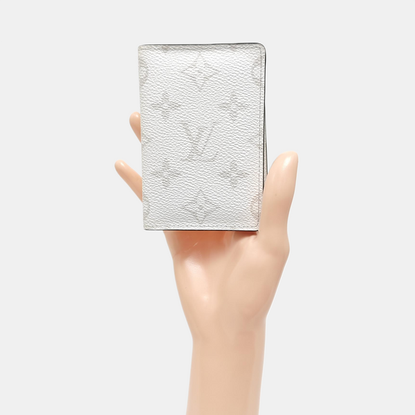 Monogram Coated Canvas Card Holder White