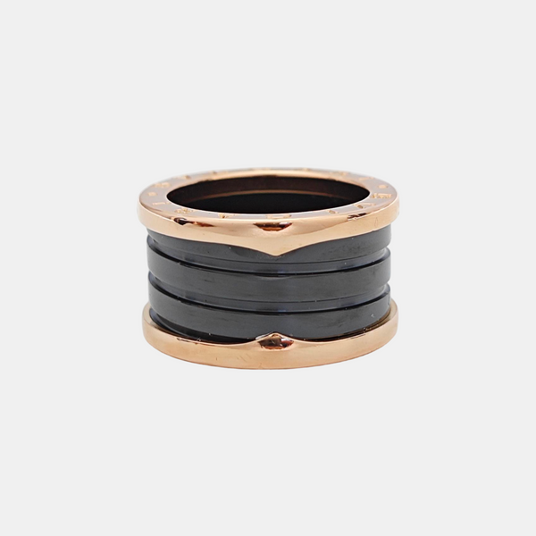B.ZERO1 18k Rose Gold Ring EU 52