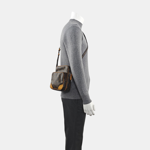 AMAZON Monogram Coated Canvas Brown