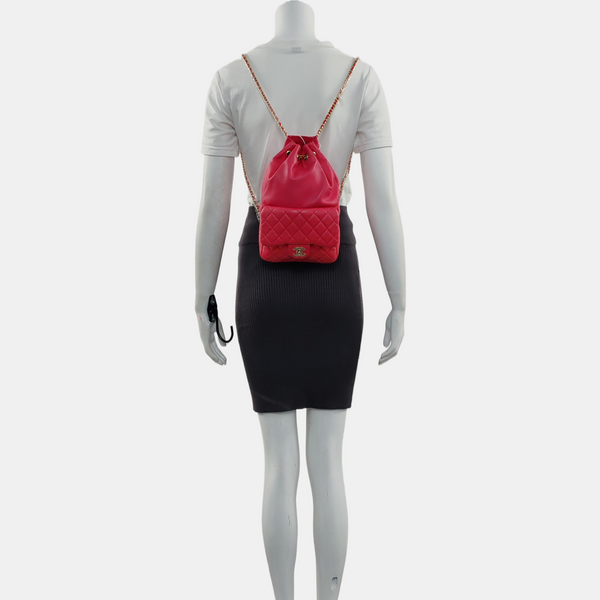Quilted Lambskin Red