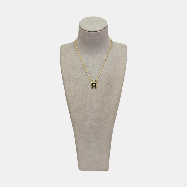 Pop H Metal Gold Necklace