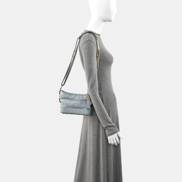 Authenticated pre-owned GABRIELLE Quilted Calfskin Blue - Shoulder Bag at Looply