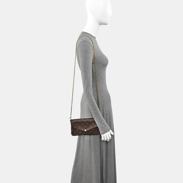 FÉLICIE Monogram Coated Canvas Brown