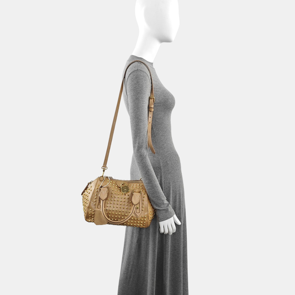 Calfskin Shoulder Bag Brown