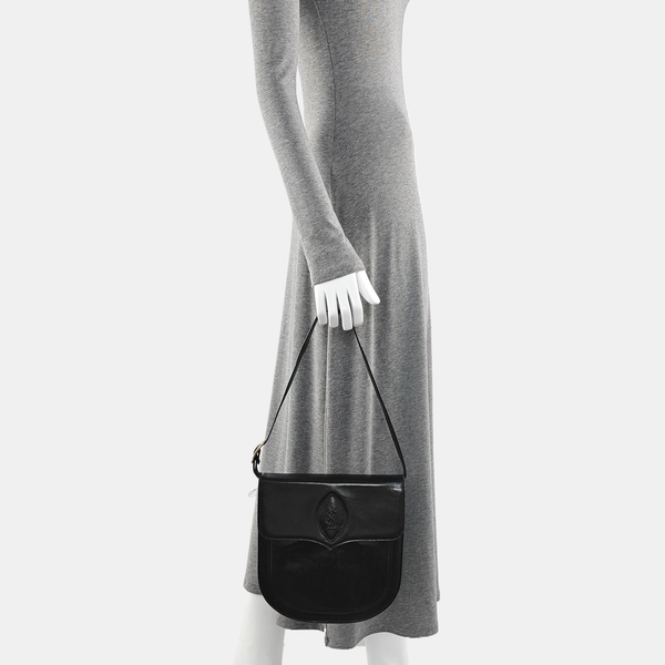 Lambskin Shoulder Bag Black