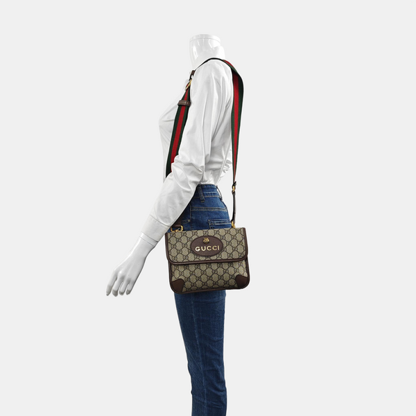 Neo Vintage Small Monogram Coated Canvas Beige