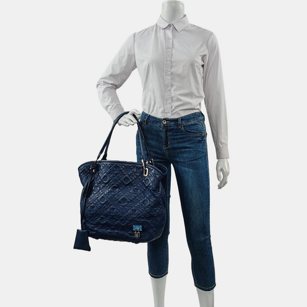 LILIA PM Monogram Calfskin Blue