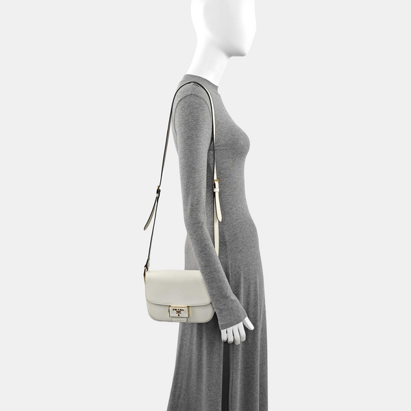 Emblème Calfskin White