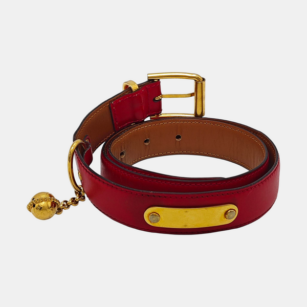 Red Leather Belt