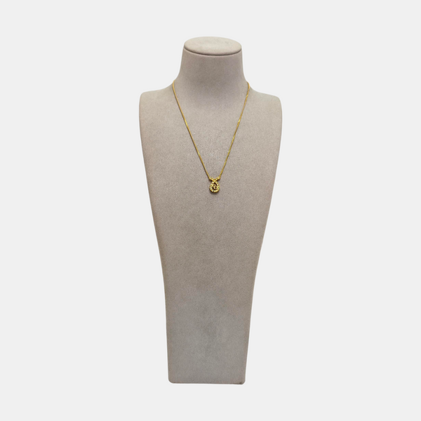 Petit CD Metal Gold Necklace