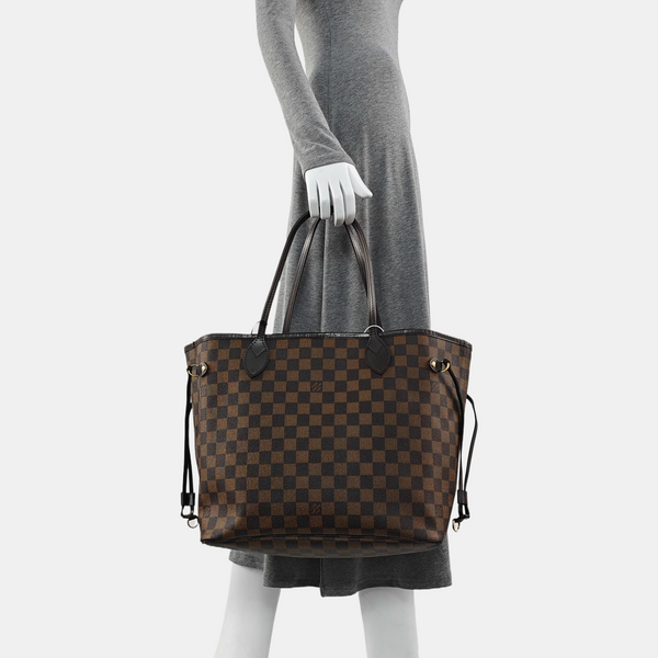 NEVERFULL MM Damier Ebene Coated Canvas Brown