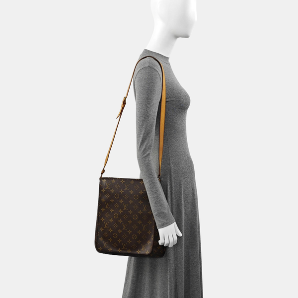 MUSETTE TANGO Monogram Coated Canvas Brown