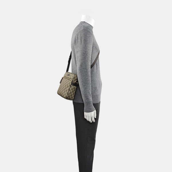 Monogram Coated Canvas Shoulder Bag Brown