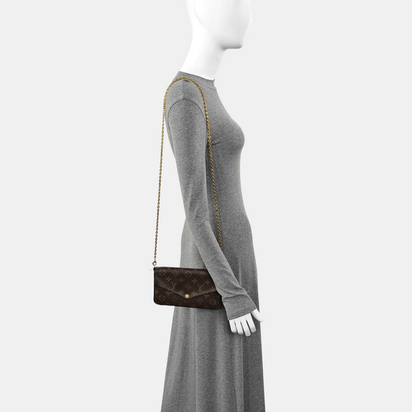 FÉLICIE Monogram Coated Canvas Brown