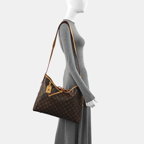 CARRYALL MM Monogram Coated Canvas Brown