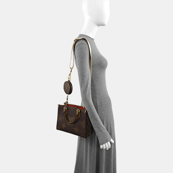 ONTHEGO PM Monogram Coated Canvas Brown
