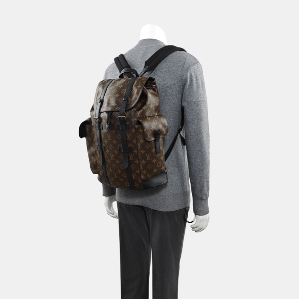 CHRISTOPHER PM Monogram Coated Canvas Brown