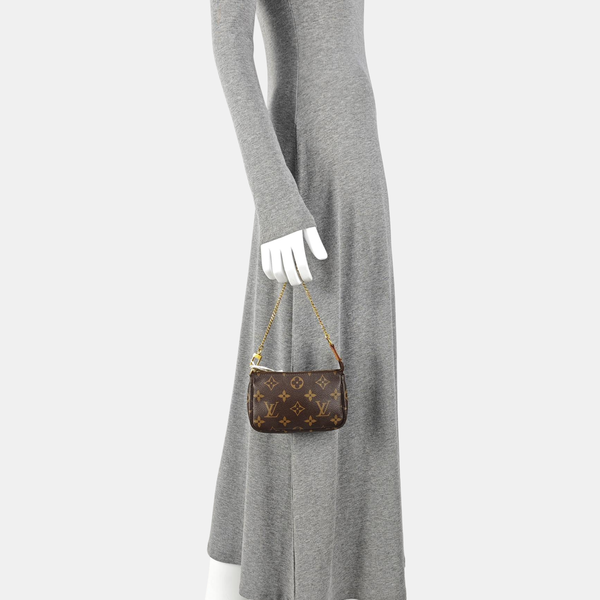 ACCESSOIRES Mini Monogram Coated Canvas Brown