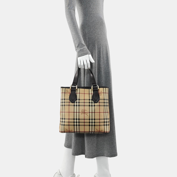 Coated Canvas Tote Bag Multicolor