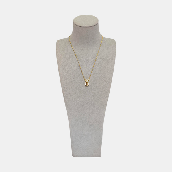Petit CD Metal Gold Necklace