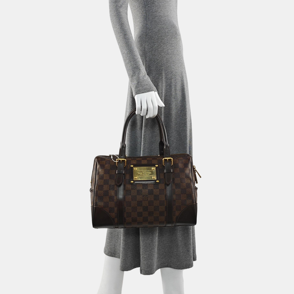 BERKELEY Damier Ebene Coated Canvas Brown