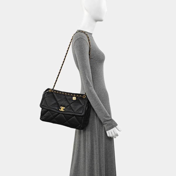 Quilted Lambskin Black