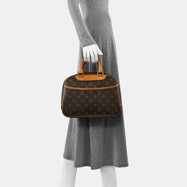DEAUVILLE Monogram Coated Canvas Brown