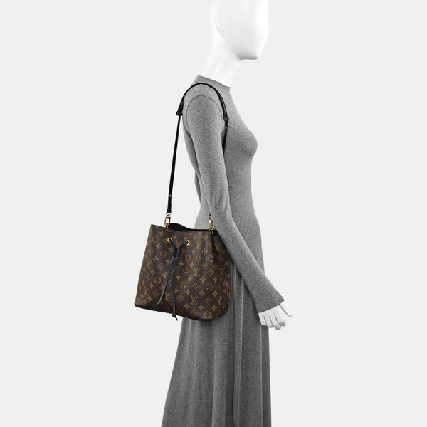 NÉONOÉ MM Monogram Coated Canvas Brown