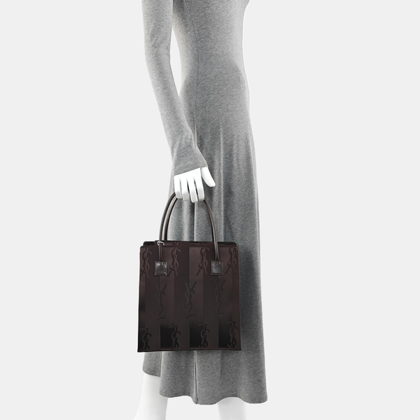 Fabric Tote Bag Brown