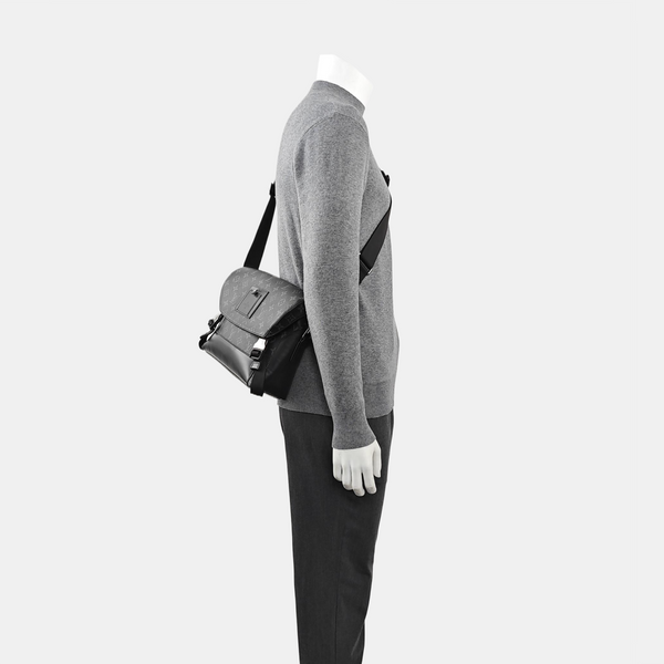 VOYAGER PM Monogram Coated Canvas Black