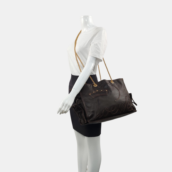 Calfskin Tote Bag Brown