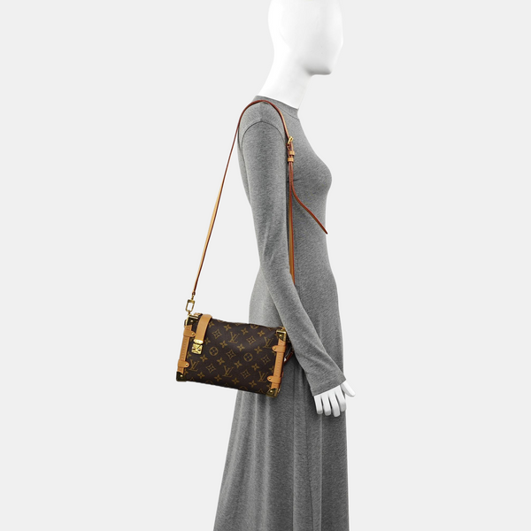 SIDE TRUNK MM Monogram Coated Canvas Brown