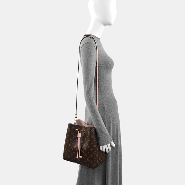 NÉONOÉ MM Monogram Coated Canvas Brown