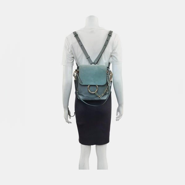 Faye Mini Calfskin Blue