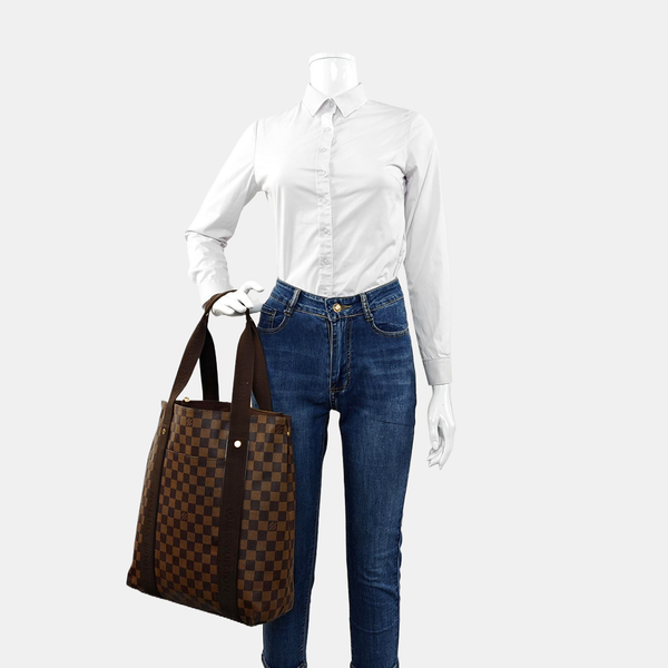 VINTAGE BEAUBOURG Damier Ebene Coated Canvas Brown