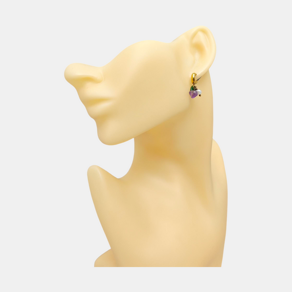Metal Gold Stud Earrings