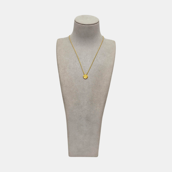 Petit CD Metal Gold Necklace