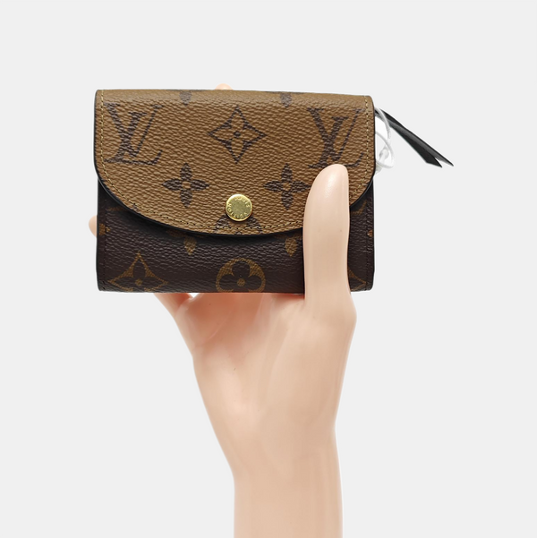 Monogram Coated Canvas Wallet Brown