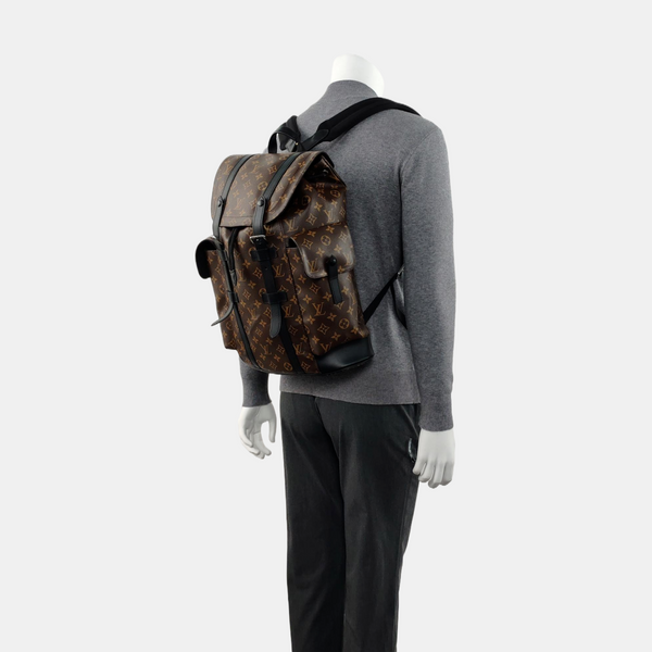 CHRISTOPHER PM Monogram Coated Canvas Brown