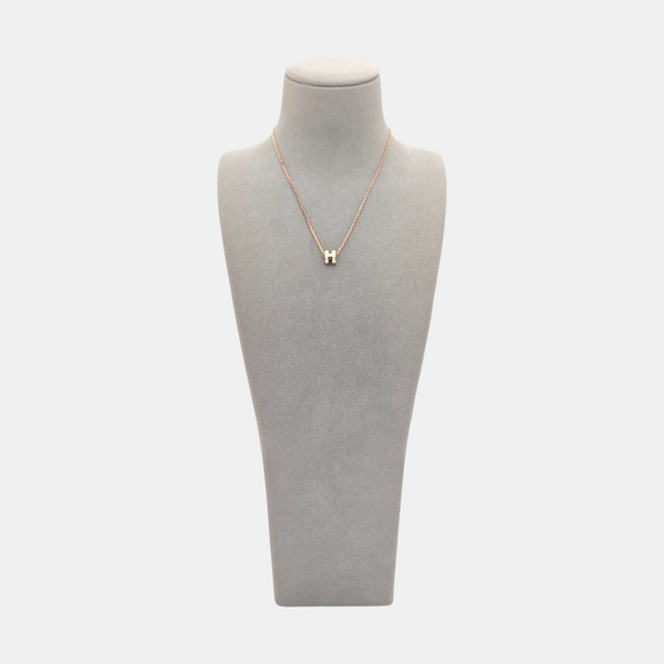 Pop H Metal Rose Gold Necklace