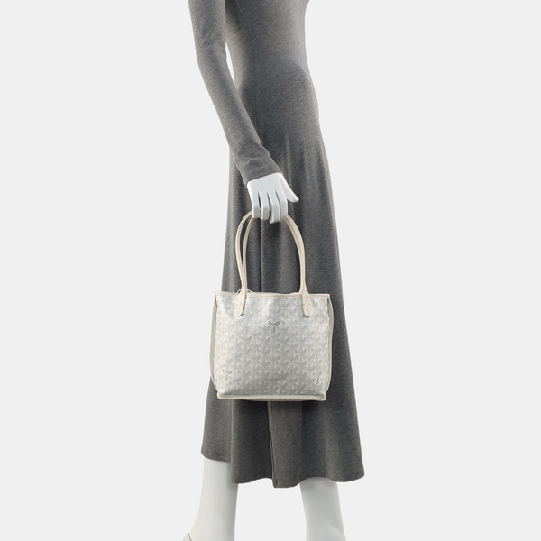 Anjou Mini Coated Canvas White