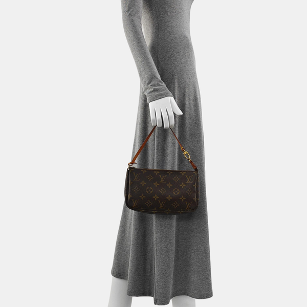 ACCESSOIRES Monogram Coated Canvas Brown