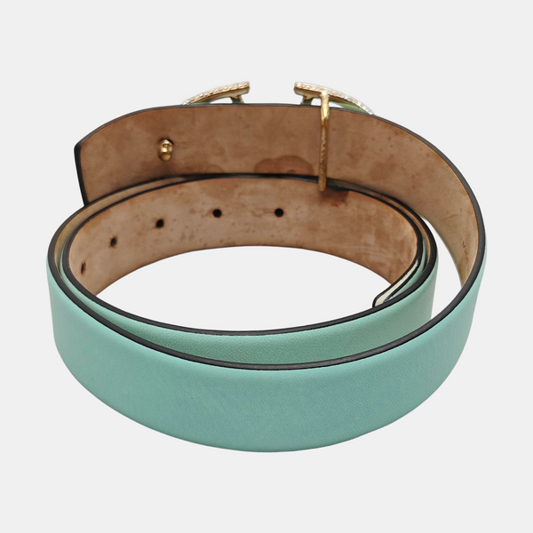 Leather Belt Green