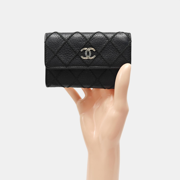 Quilted Lambskin Wallet Black